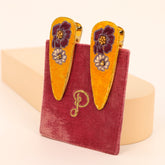 Embroidered Velvet Hair Clips